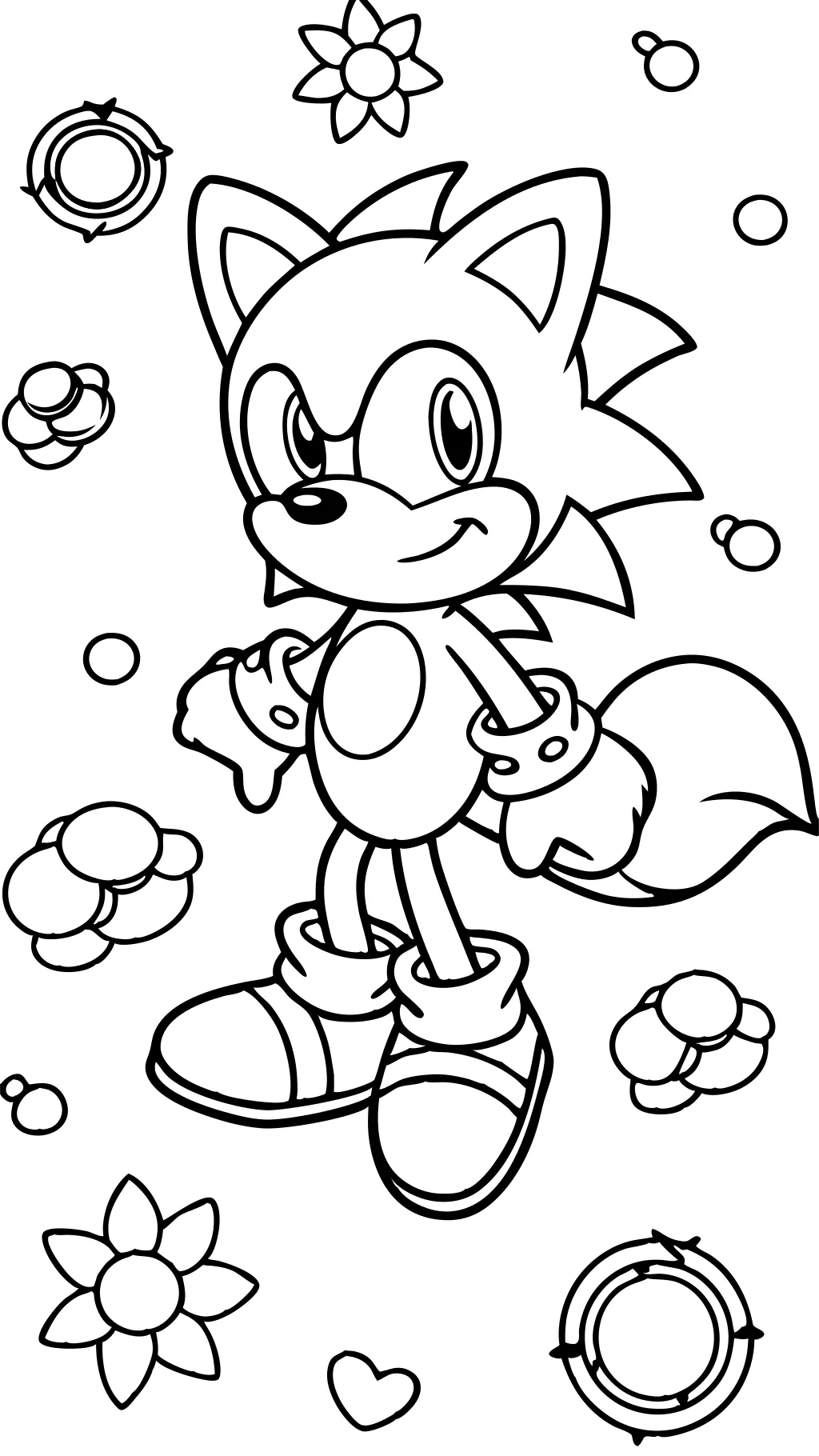 free sonic hedgehog coloring pages